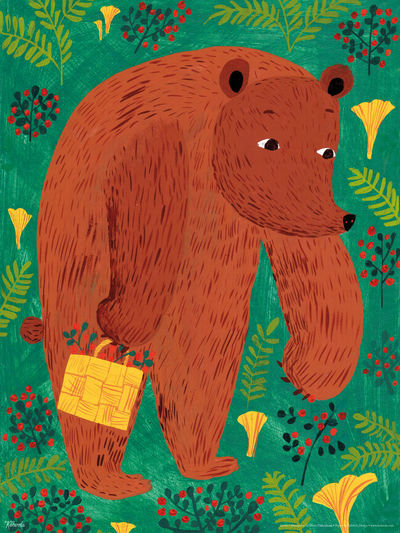 Postkarte "Karhu" - der Bär