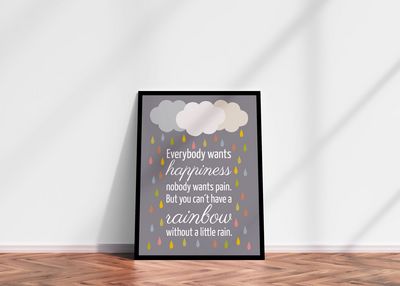 Poster "Happy Rain" A3