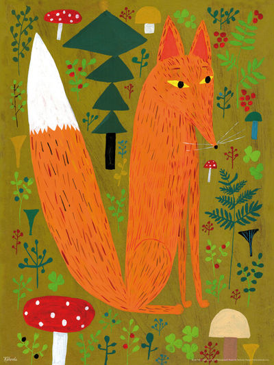 Postkarte "Kettu" - der Fuchs
