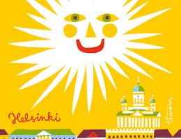 Postkarte "Hello Helsinki" - Grüße aus Helsinki