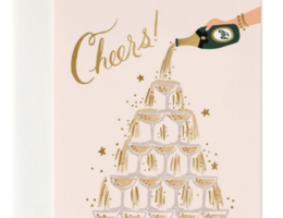 Glückwunschkarte "Champagne Tower" - Hochzeit