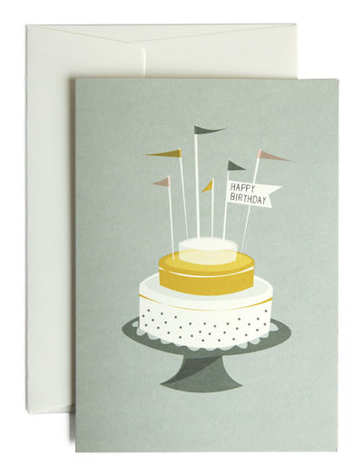 Glückwunschkarte "Birthday Cake" - Geburtstagskuchen