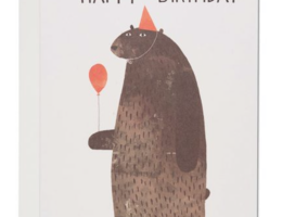 Glückwunschkarte "Party Bear"