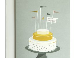 Glückwunschkarte "Birthday Cake" - Geburtstagskuchen